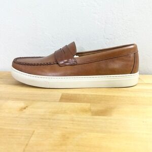 J Crew Factory Hybrid Leather Penny Loafer Sneakers Brown CH403 Men's Size 9.5